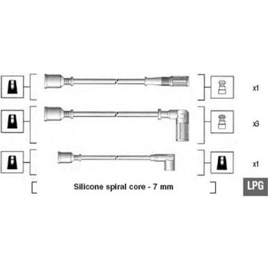 Magneti Marelli | Zündleitungssatz | 941095620602