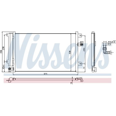 Nissens | Kondensator, Klimaanlage | 940292