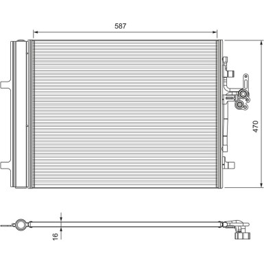 Valeo | Kondensator, Klimaanlage | 814318