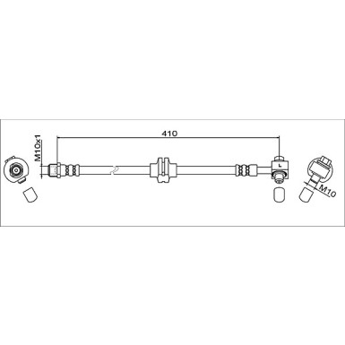 Metzger | Bremsschlauch | 4111607