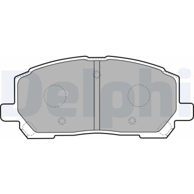Delphi | Bremsbelagsatz, Scheibenbremse | LP1908