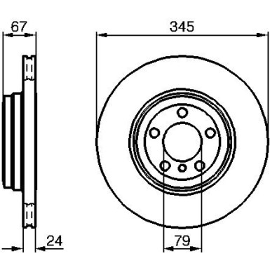 BOSCH | Bremsscheibe | 0 986 479 005