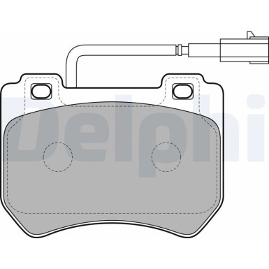 Delphi | Bremsbelagsatz, Scheibenbremse | LP2200