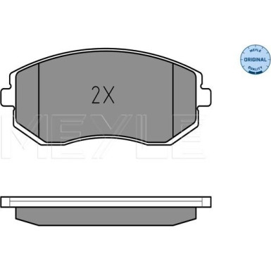 Meyle | Bremsbelagsatz, Scheibenbremse | 025 238 6517/W
