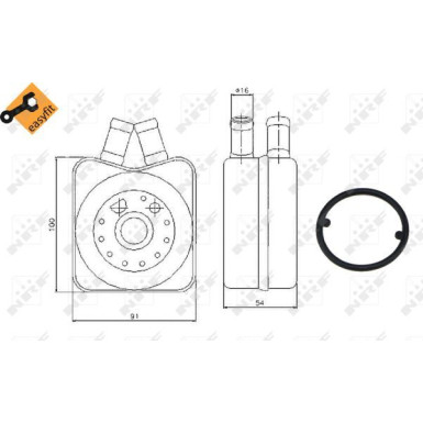 NRF | Ölkühler, Motoröl | 31304