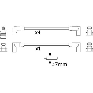BOSCH | Zündleitungssatz | 0 986 356 852