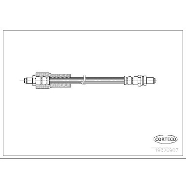 Corteco | Bremsschlauch | 19026907