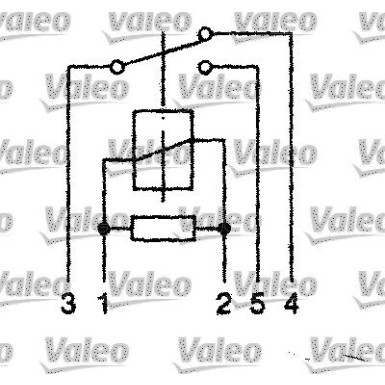 Valeo | Relais, Arbeitsstrom | 643818