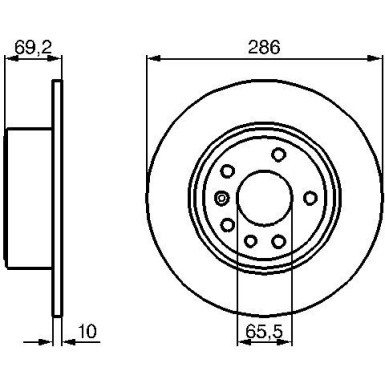 BOSCH | Bremsscheibe | 0 986 478 436