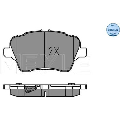 Meyle | Bremsbelagsatz, Scheibenbremse | 025 251 3417