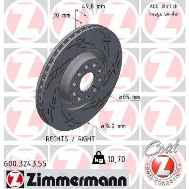 Zimmermann | Bremsscheibe | 600.3243.55