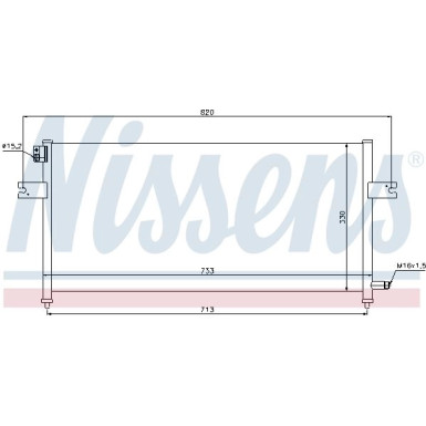 Nissens | Kondensator, Klimaanlage | 94759