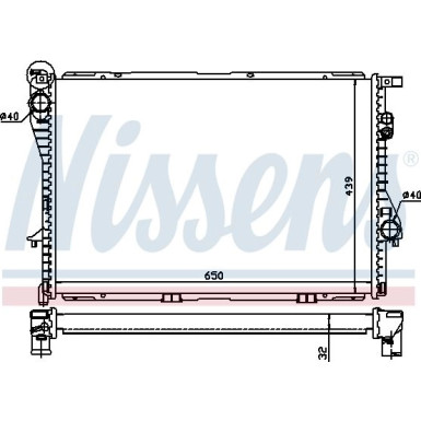 Nissens | Kühler, Motorkühlung | 60603A