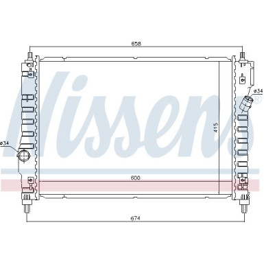 Nissens | Kühler, Motorkühlung | 61628