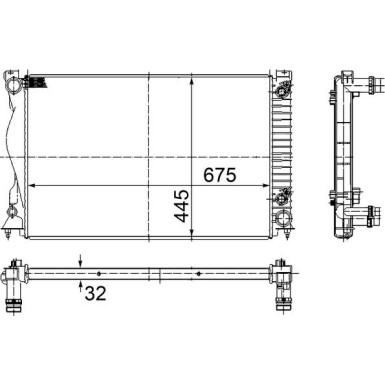 Mahle | Kühler, Motorkühlung | CR 789 000S