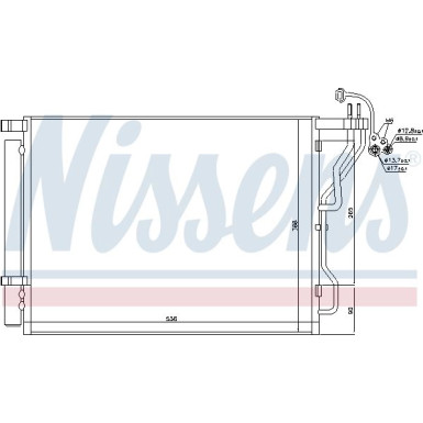 Nissens | Kondensator, Klimaanlage | 940563