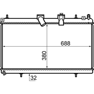 Mahle | Kühler, Motorkühlung | CR 802 000S