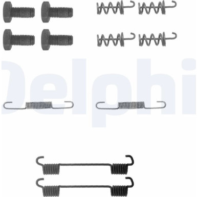 Delphi | Zubehörsatz, Feststellbremsbacken | LY1104