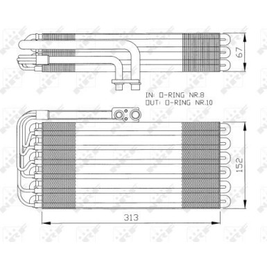 NRF | Verdampfer, Klimaanlage | 36064