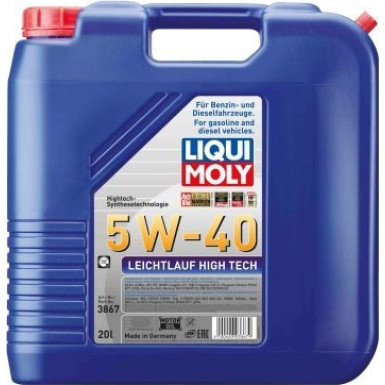 LIQUI MOLY | Motoröl | Leichtlauf High Tech 5W-40, 20l | 3867