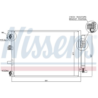 Nissens | Kondensator, Klimaanlage | 940222