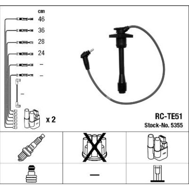 NGK | Zündleitungssatz | 5355