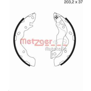 Metzger | Bremsbackensatz | MG 987