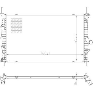 NRF | Kühler, Motorkühlung | 59293