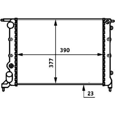 Mahle | Kühler, Motorkühlung | CR 488 000S