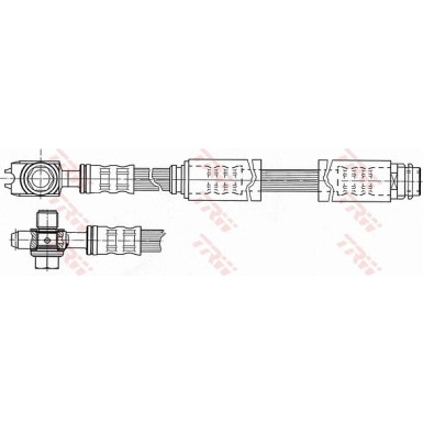 TRW | Bremsschlauch | PHD946