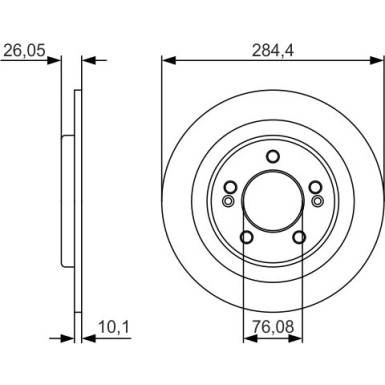 BOSCH | Bremsscheibe | 0 986 479 A47