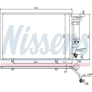 Nissens | Kondensator, Klimaanlage | 940286