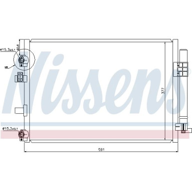 Nissens | Kondensator, Klimaanlage | 940182