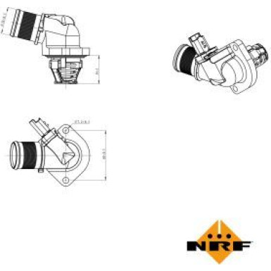 NRF | Thermostat, Kühlmittel | 725015