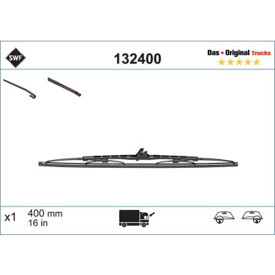 SWF | Wischblatt | Scheibenwischer | 132400