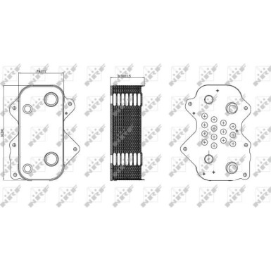 NRF | Ölkühler, Motoröl | 31259