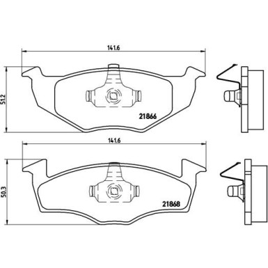 Brembo | Bremsbelagsatz, Scheibenbremse | P 85 030