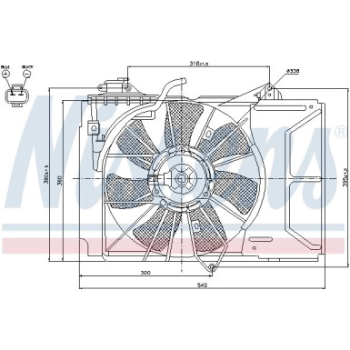 Nissens | Lüfter, Motorkühlung | 85328