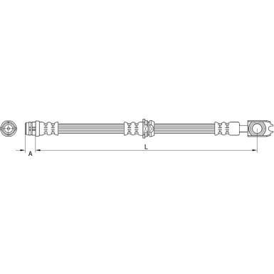 Metzger | Bremsschlauch | 4116205