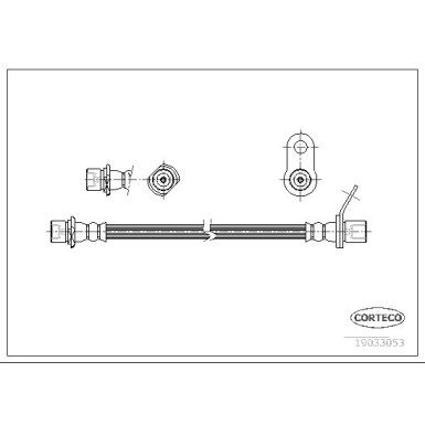 Corteco | Bremsschlauch | 19033053