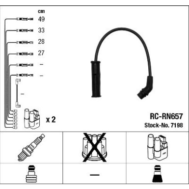 NGK | Zündleitungssatz | 7198