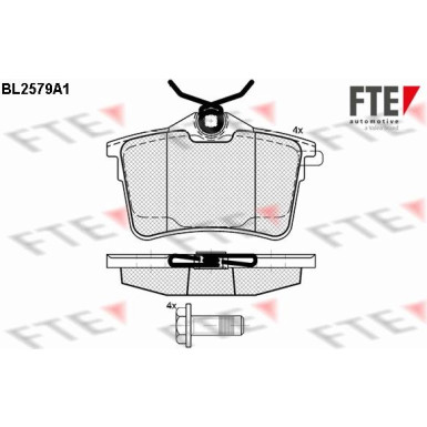 FTE | Bremsbelagsatz, Scheibenbremse | 9010830