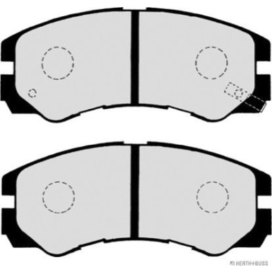 Herth+Buss Jakoparts | Bremsbelagsatz, Scheibenbremse | J3609009