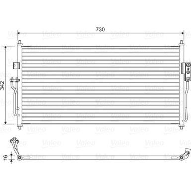 Valeo | Kondensator, Klimaanlage | 822583