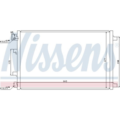 Nissens | Kondensator, Klimaanlage | 940038