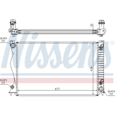 Nissens | Kühler, Motorkühlung | 60236A