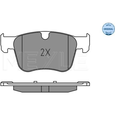 Meyle | Bremsbelagsatz, Scheibenbremse | 025 258 3417
