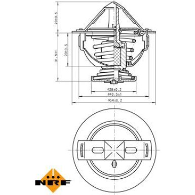 NRF | Thermostat, Kühlmittel | 725060