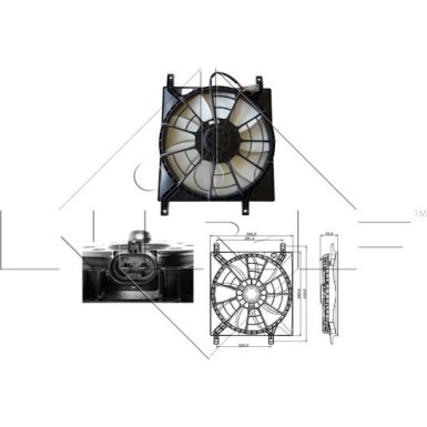 NRF | Lüfter, Motorkühlung | 47257