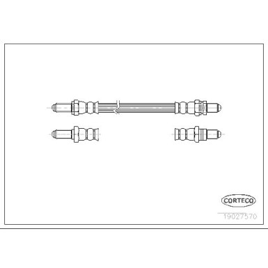 Corteco | Bremsschlauch | 19027570